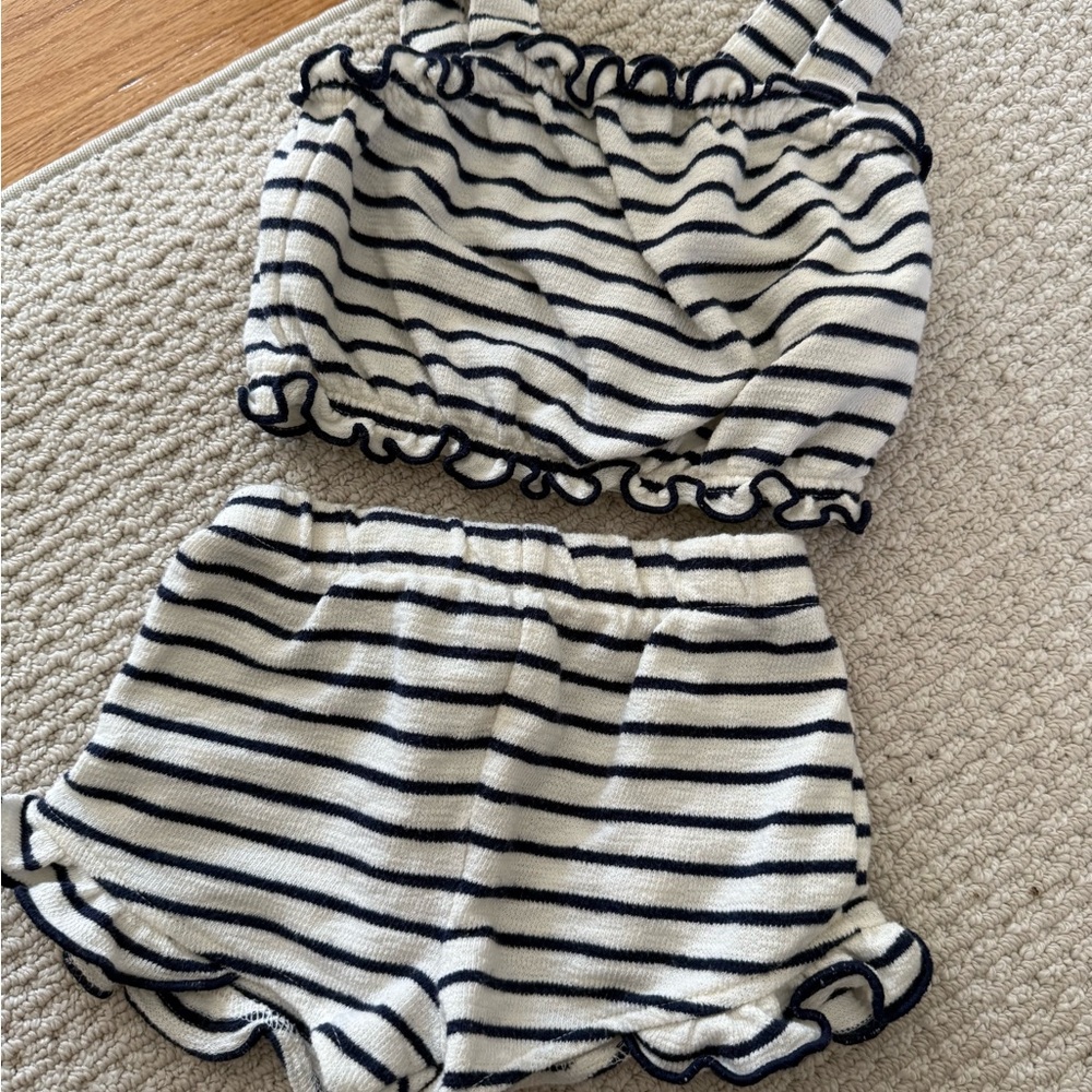 Old Navy Striped Ruffle Two-Piece Set